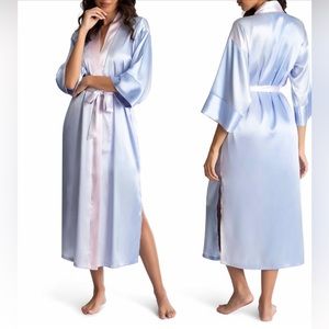 In Bloom by Jonquil Ombré Satin Robe and Nightgown Set